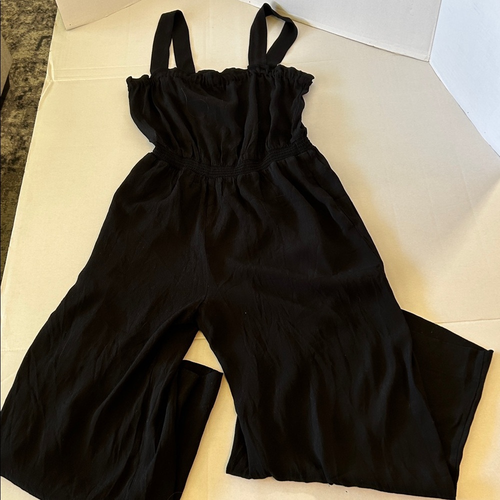 MADEWELL SMOCKED TANK JUMPSUIT WITH POCKETS AND WIDE LEG NEW WITH TAGS SZ 6 - Picture 5 of 15